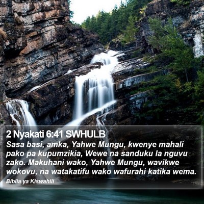 2 Nyakati 6:41 SWHULB Bible Verse Image
