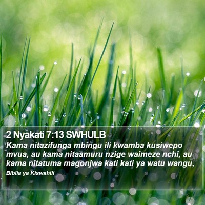 2 Nyakati 7:13 SWHULB Bible Verse Image