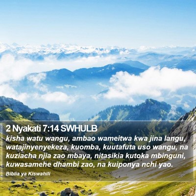 2 Nyakati 7:14 SWHULB Bible Verse Image