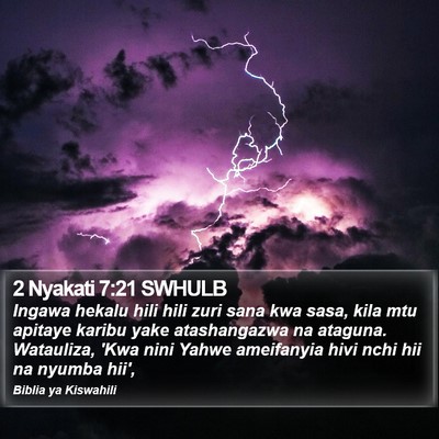 2 Nyakati 7:21 SWHULB Bible Verse Image