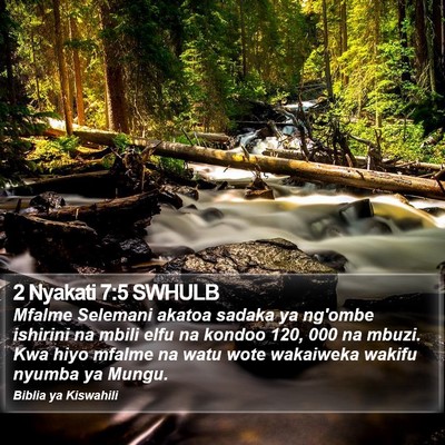 2 Nyakati 7:5 SWHULB Bible Verse Image