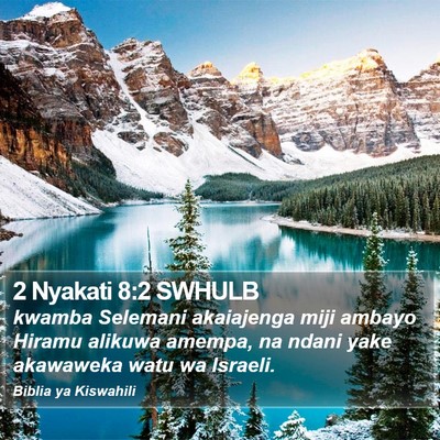 2 Nyakati 8:2 SWHULB Bible Verse Image