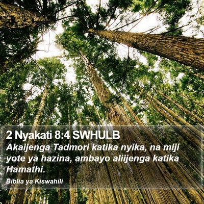 2 Nyakati 8:4 SWHULB Bible Verse Image