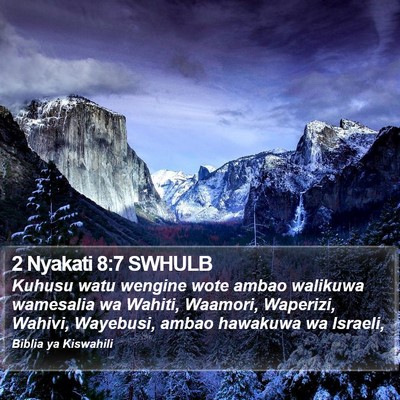 2 Nyakati 8:7 SWHULB Bible Verse Image