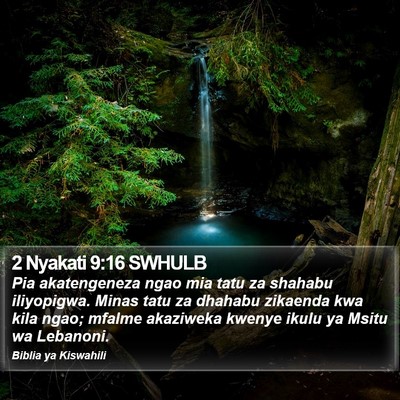 2 Nyakati 9:16 SWHULB Bible Verse Image