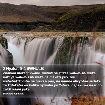 2 Nyakati 9:4 SWHULB Bible Verse Image