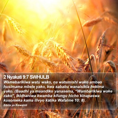 2 Nyakati 9:7 SWHULB Bible Verse Image