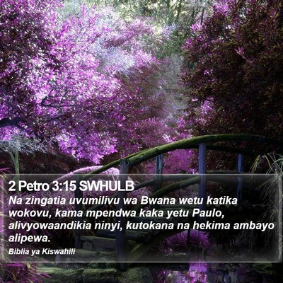 2 Petro 3:15 SWHULB Bible Verse Image