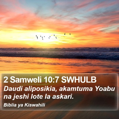 2 Samweli 10:7 SWHULB Bible Verse Image
