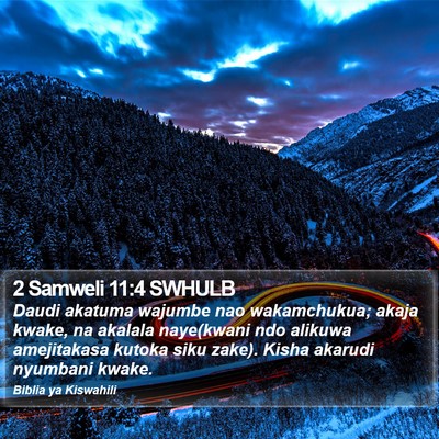 2 Samweli 11:4 SWHULB Bible Verse Image