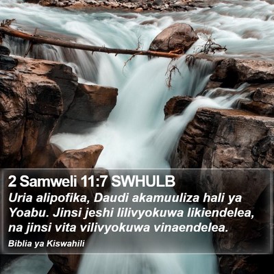 2 Samweli 11:7 SWHULB Bible Verse Image