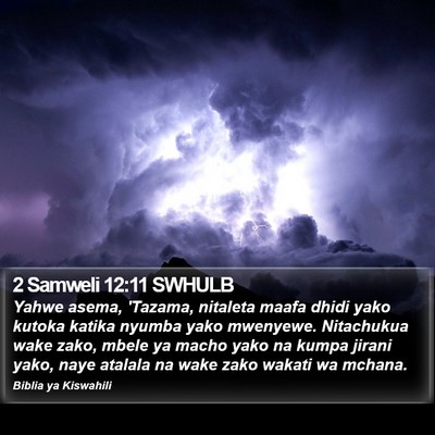 2 Samweli 12:11 SWHULB Bible Verse Image