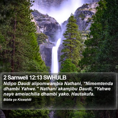 2 Samweli 12:13 SWHULB Bible Verse Image