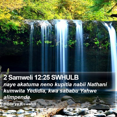 2 Samweli 12:25 SWHULB Bible Verse Image