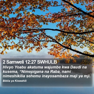 2 Samweli 12:27 SWHULB Bible Verse Image