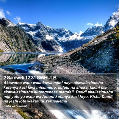 2 Samweli 12:31 SWHULB Bible Verse Image