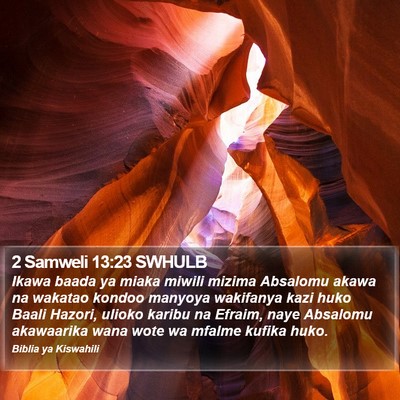 2 Samweli 13:23 SWHULB Bible Verse Image