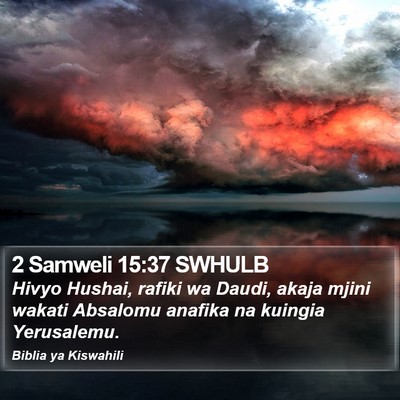 2 Samweli 15:37 SWHULB Bible Verse Image