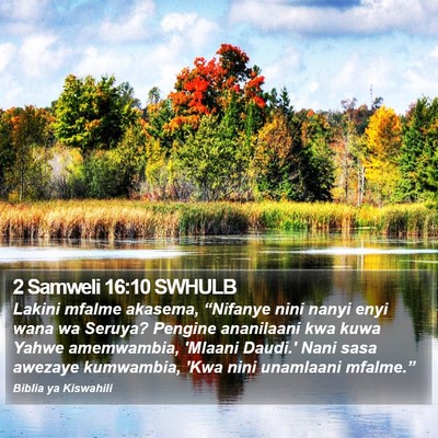 2 Samweli 16:10 SWHULB Bible Verse Image