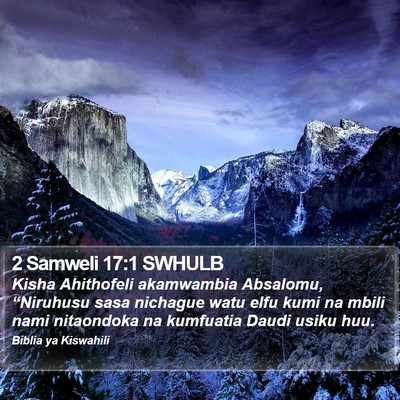2 Samweli 17:1 SWHULB Bible Verse Image
