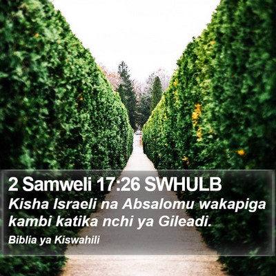2 Samweli 17:26 SWHULB Bible Verse Image