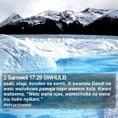 2 Samweli 17:29 SWHULB Bible Verse Image