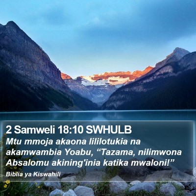 2 Samweli 18:10 SWHULB Bible Verse Image