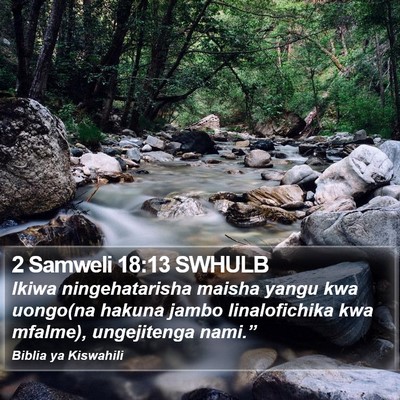 2 Samweli 18:13 SWHULB Bible Verse Image