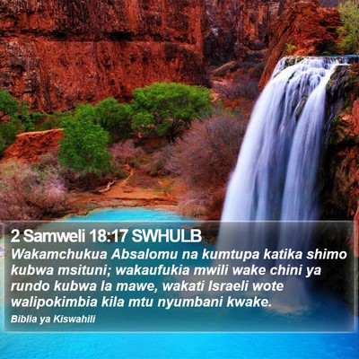 2 Samweli 18:17 SWHULB Bible Verse Image