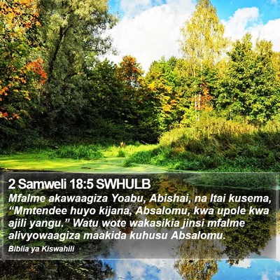 2 Samweli 18:5 SWHULB Bible Verse Image
