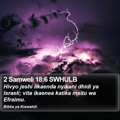2 Samweli 18:6 SWHULB Bible Verse Image