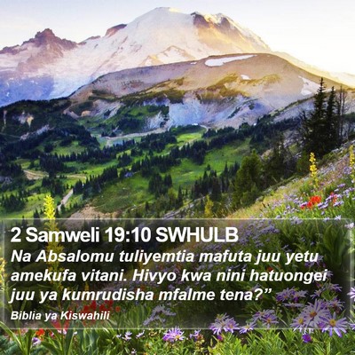 2 Samweli 19:10 SWHULB Bible Verse Image