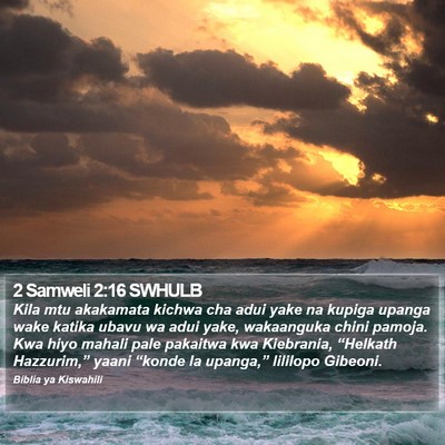 2 Samweli 2:16 SWHULB Bible Verse Image