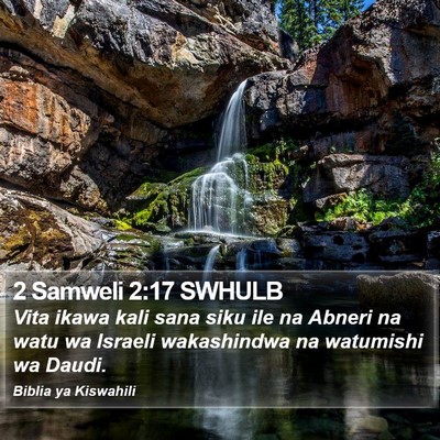 2 Samweli 2:17 SWHULB Bible Verse Image