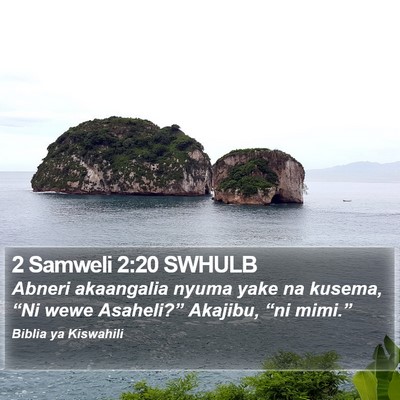 2 Samweli 2:20 SWHULB Bible Verse Image