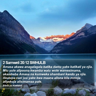 2 Samweli 20:12 SWHULB Bible Verse Image