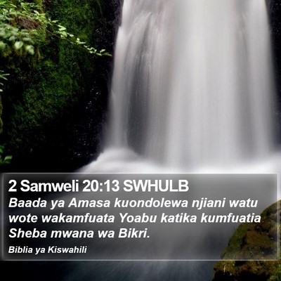 2 Samweli 20:13 SWHULB Bible Verse Image