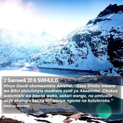 2 Samweli 20:6 SWHULB Bible Verse Image