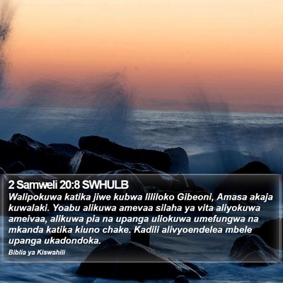 2 Samweli 20:8 SWHULB Bible Verse Image
