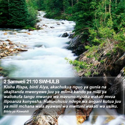 2 Samweli 21:10 SWHULB Bible Verse Image
