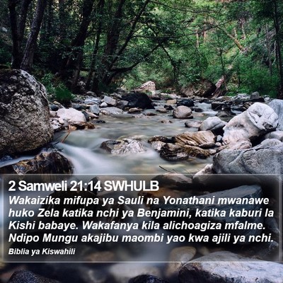 2 Samweli 21:14 SWHULB Bible Verse Image