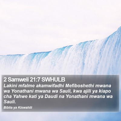 2 Samweli 21:7 SWHULB Bible Verse Image