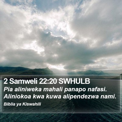 2 Samweli 22:20 SWHULB Bible Verse Image