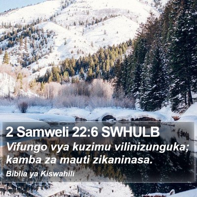 2 Samweli 22:6 SWHULB Bible Verse Image