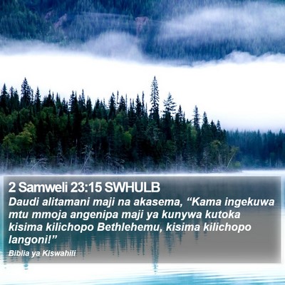 2 Samweli 23:15 SWHULB Bible Verse Image