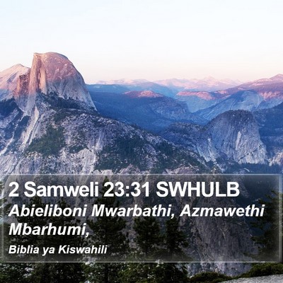 2 Samweli 23:31 SWHULB Bible Verse Image