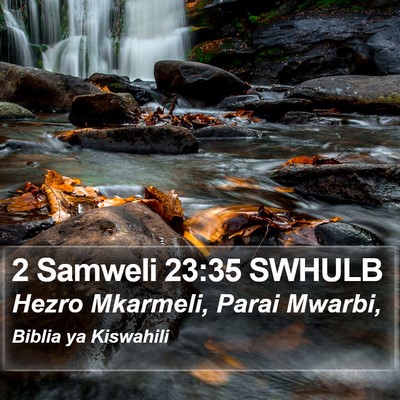 2 Samweli 23:35 SWHULB Bible Verse Image