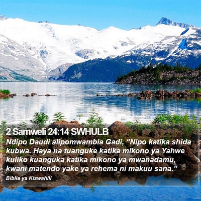 2 Samweli 24:14 SWHULB Bible Verse Image