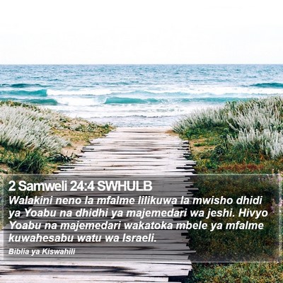 2 Samweli 24:4 SWHULB Bible Verse Image
