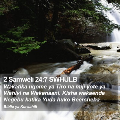 2 Samweli 24:7 SWHULB Bible Verse Image